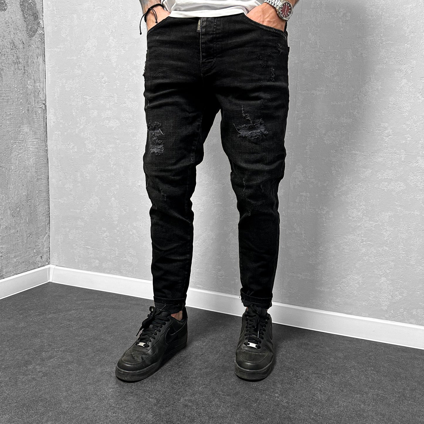 Мъжки накъсани дънки "Kaynn"