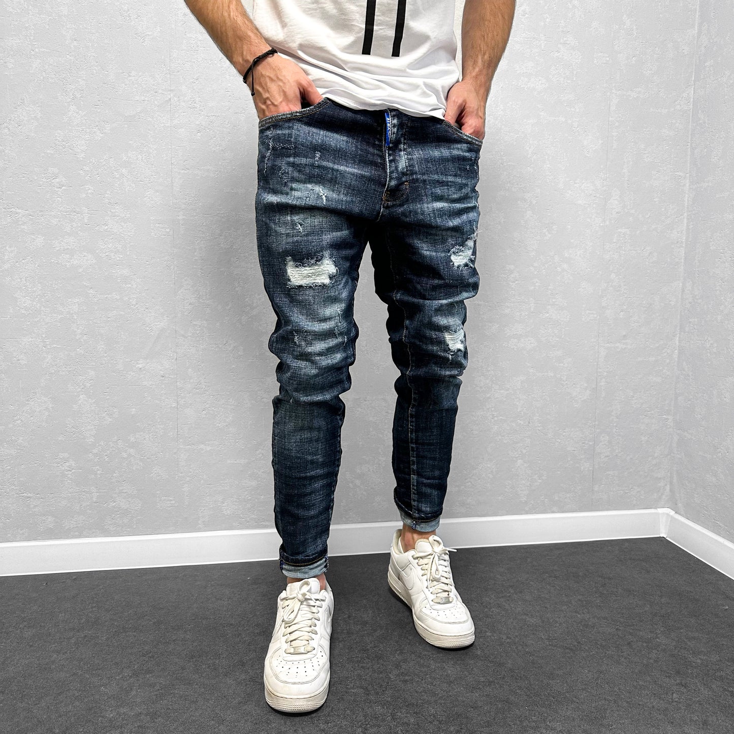 Мъжки леко накъсани дънки "Brenias"