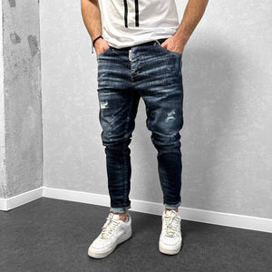 Мъжки дънки с лек накъсан ефект "Dayvid"