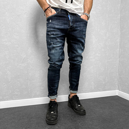 Мъжки дънки с кръпки "Horge"