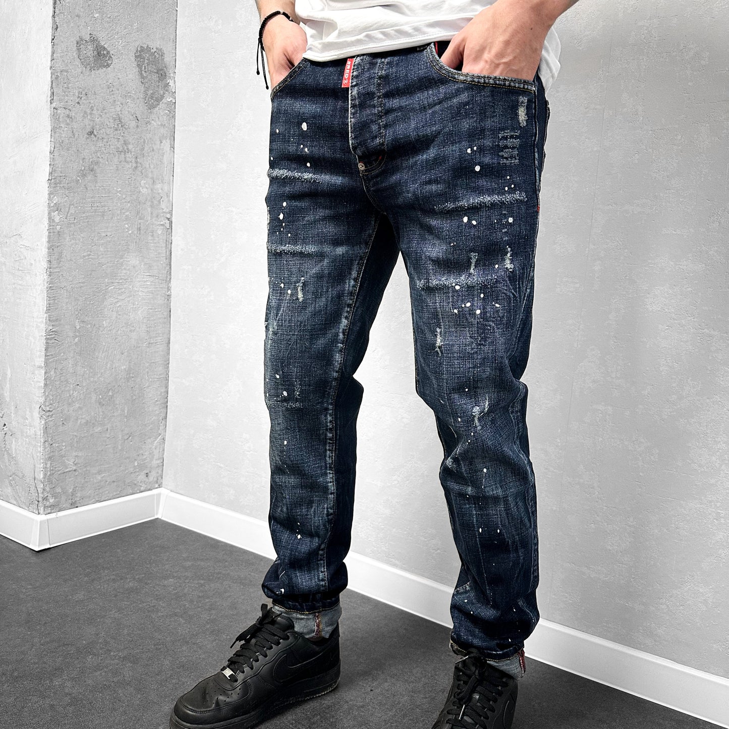 Мъжки напръскани дънки "Brego"