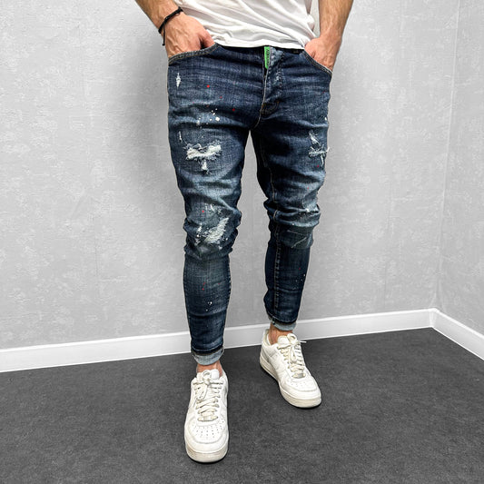 Мъжки накъсани дънки "Querro"