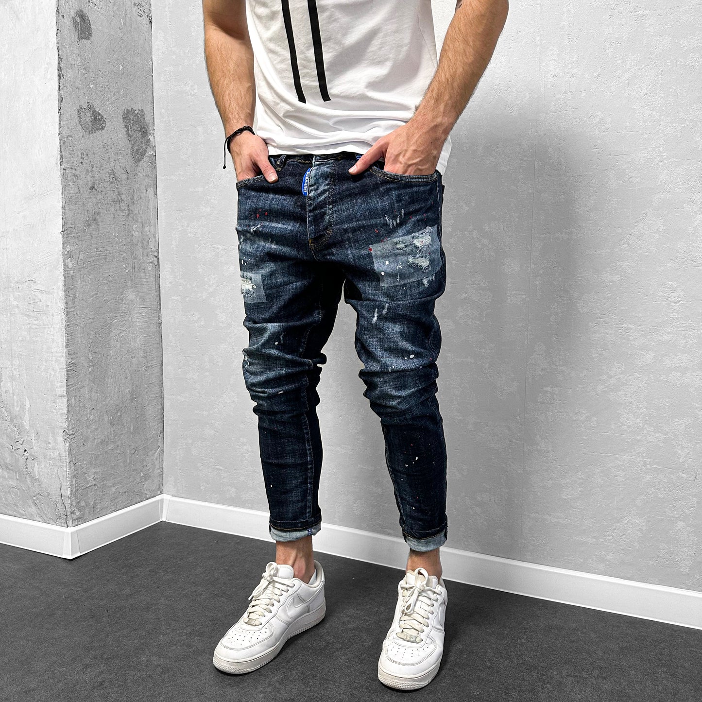 Мъжки напръскани дънки "Eliyas"