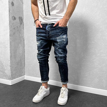 Мъжки напръскани дънки "Eliyas"