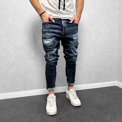 Мъжки напръскани дънки "Eliyas"