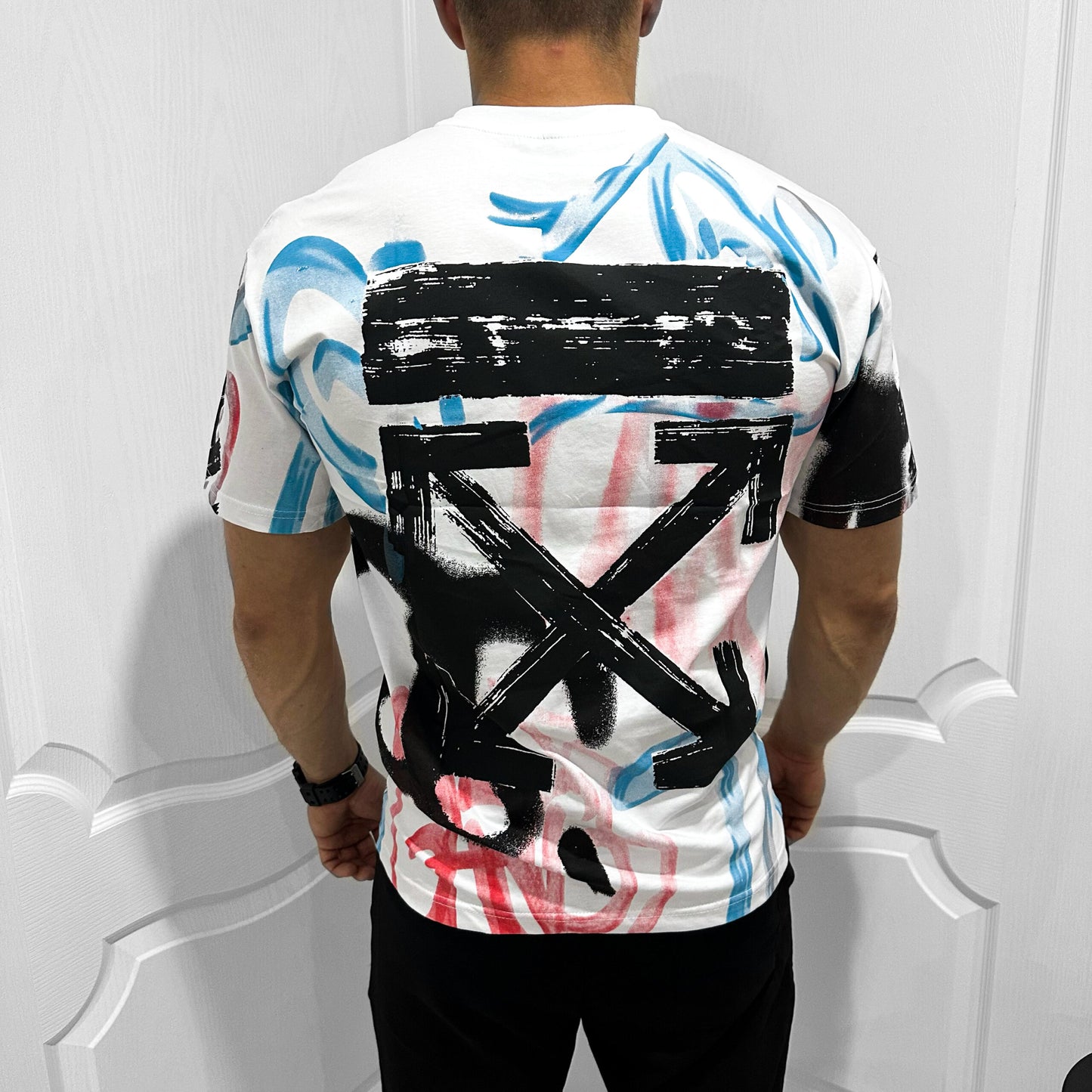 Мъжка OVERSIZE тениска “White Graffity”
