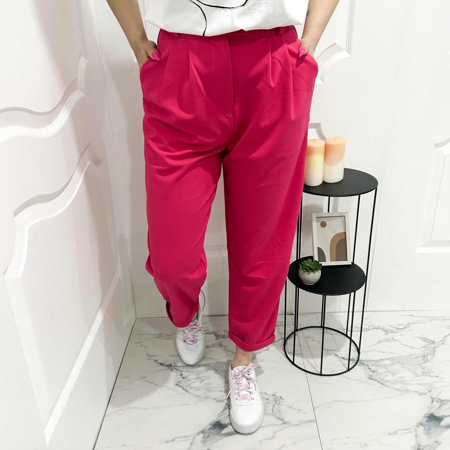 Спортно-елегантен панталон "Pink happiness"